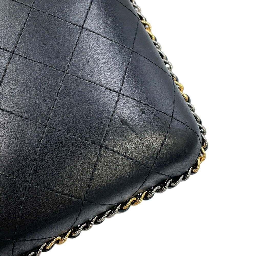 CHANEL Black Lambskin Leather Logo Wallet - Picture 6 of 14